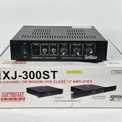 #2560 Earthquake Sound XJ-300ST Stereo Monoblock Amplifier 300W Class J / AS IS