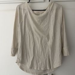 $5 Mossimo Cream Thermal Top XL