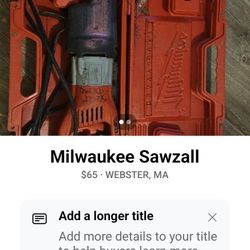 Sawzall Milwaukee.