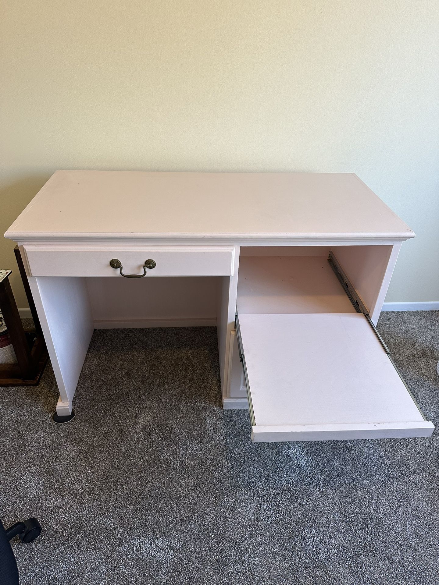 Vintage Solid Wood Pink Desk