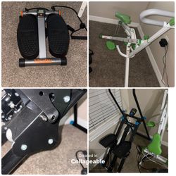 Leg stepper, leg & glute trainer, stair stepper with handle bar.