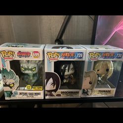 Naruto Funko Pop Tsunade Mitsuki, And Orochimaru 