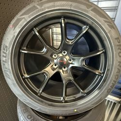 20” Staggered Wheel Set Up Challenger And Charger Wheels 