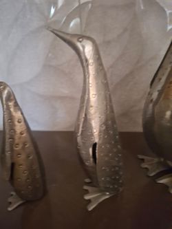 Vintage metal penguins (3)