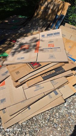 Over 100 moving boxes