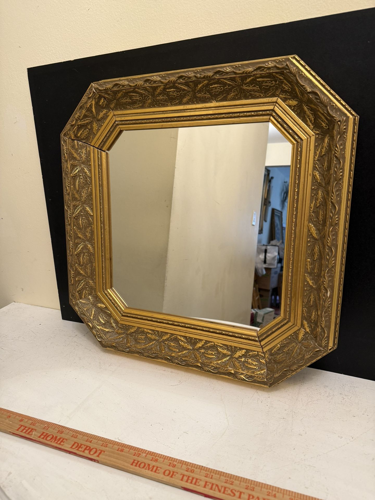 Vintage Octagonal Ornate Mirror