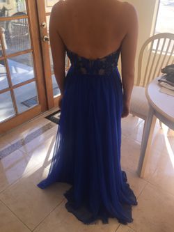Royal blue dress