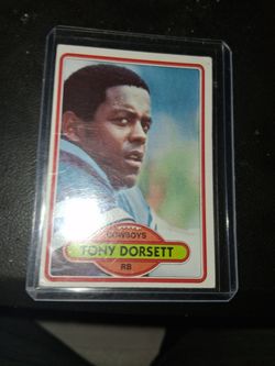 Tony Dorsett collectable card.