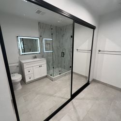 Sliding Mirror Closet Door Sets Custom Sizes Available