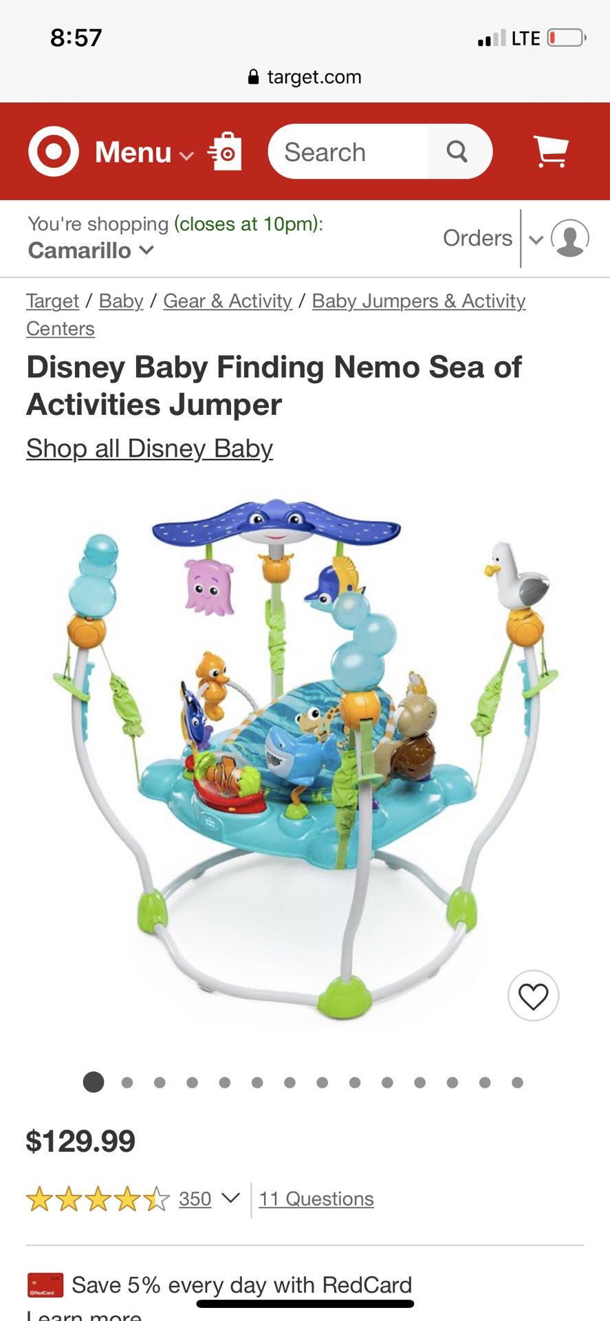 Finding Nemo activity bouncer