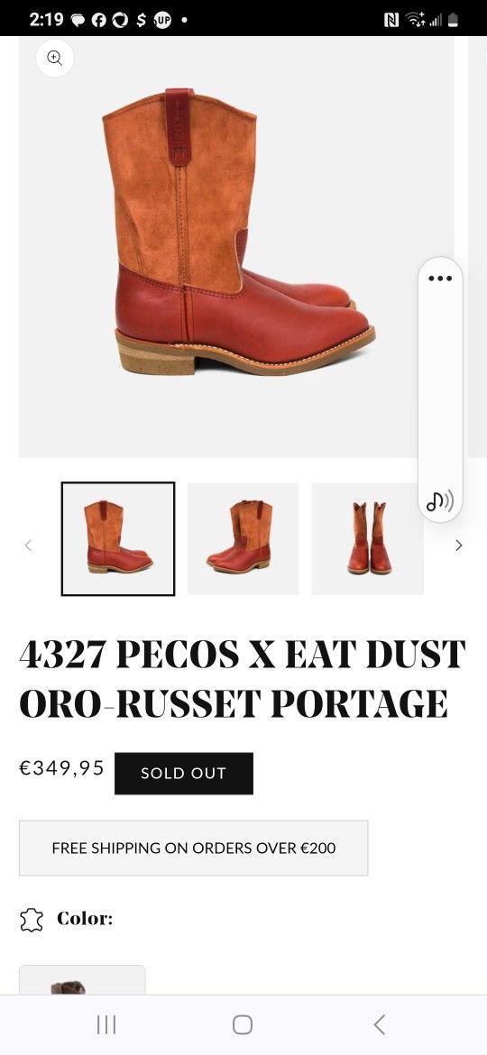 Red Wing Boots ,New , Men's Size 7E