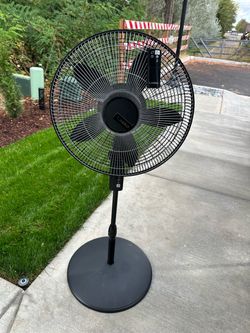 Lasko Black Pedestal Standing Fan with Remote