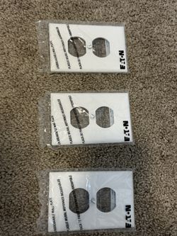 Eaton PJ8W Wallplates