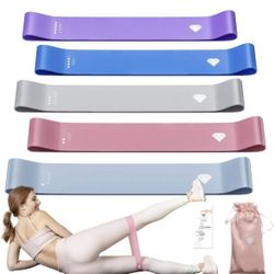 Resistance bands set 5 levels exercise bands set mini bands butt leg bands