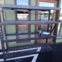 Gladiator 77″ Wide Heavy-Duty Rack with Four 24″ Deep Shelves