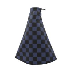 Brand New Universal Checkered Dark Gray Black Stitch Fabric Gear Manual Shifter Shift Knob Boot