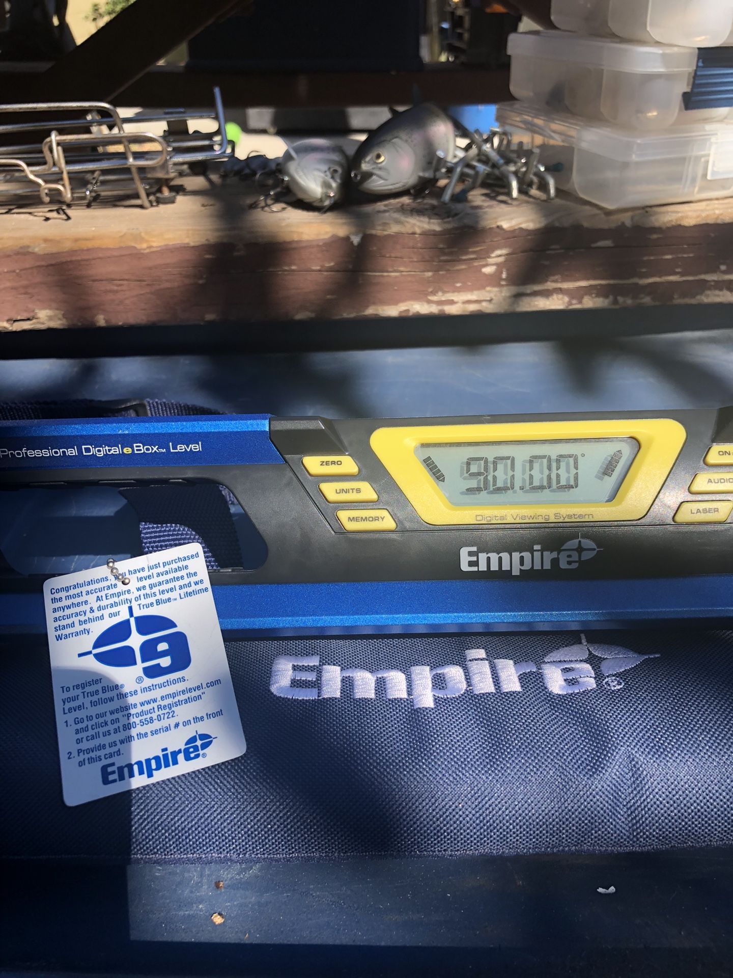 BRAND NEW!! EMPIRE 48” 6061 T5 DIGITAL LEVEL W/LASER POINTER!!