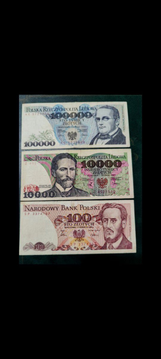 Poland Currency  Set., Ideal For Collection * High Value Banknotes*