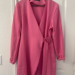 Pink Wrap Dress  