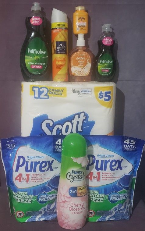NASHVILLE, GA Lot Of 9 Purex Household Bundle