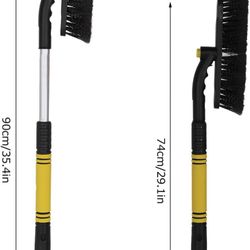 3-in-1  Extendable Car Ice Scraper, Snow Brush/Remover