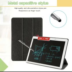 10 Inch LCD Note Book LCD Writing Tablet With Leather Protective Case,Electronic Drawing Board For Digital Handwriting Pad Doodle Board School Or Offi