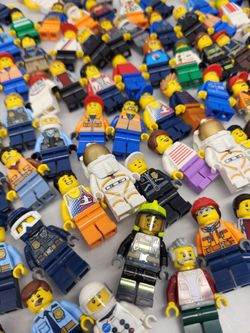 Lego City Minifigures Firefighters Police Construction Worker Kid Pilot Farmer