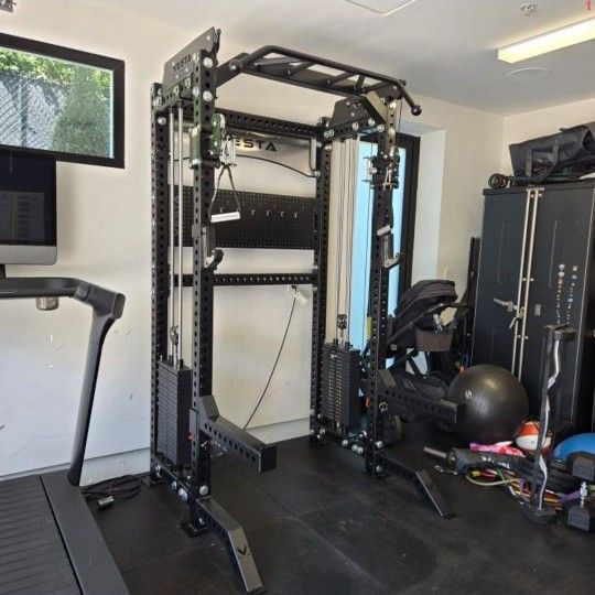 Vesta Pro Series 2in1 Squat Rack | Functional Trainer | 400lb Weight Stack | Commercial Grade | Adjustable Pulley System | FREE DELIVERY🚚