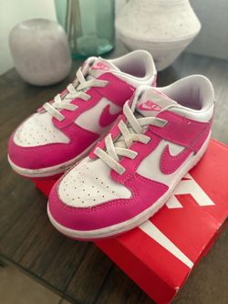 Nike Dunk Low Pink and White Sneakers