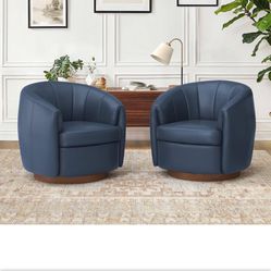 Brand New Real Leather 2 Accent Chairs 