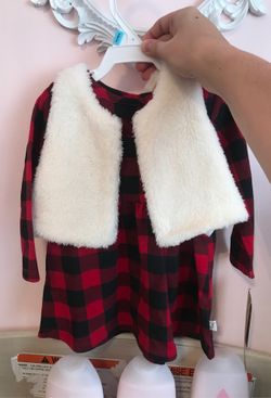 6 MONTH baby holiday dress! Brand new !!