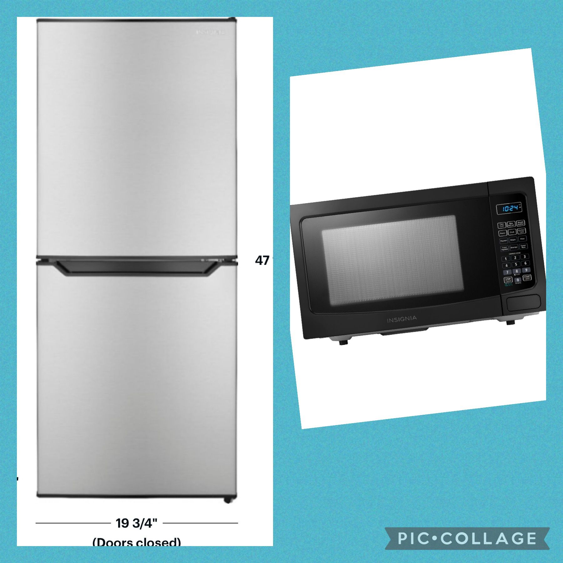 4.9 Cubic Ft Fridge/Freezer & Microwave 