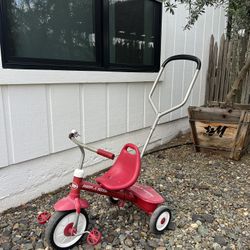 Radio Flyer Tricycle With Push Bar That’s Removable 