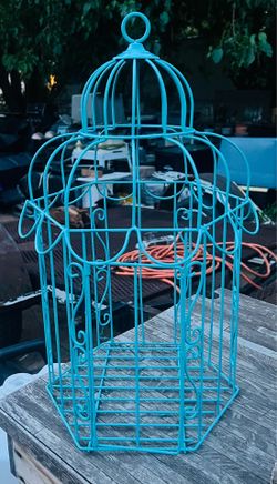 Gorgeous vintage decorative metal Birdcage