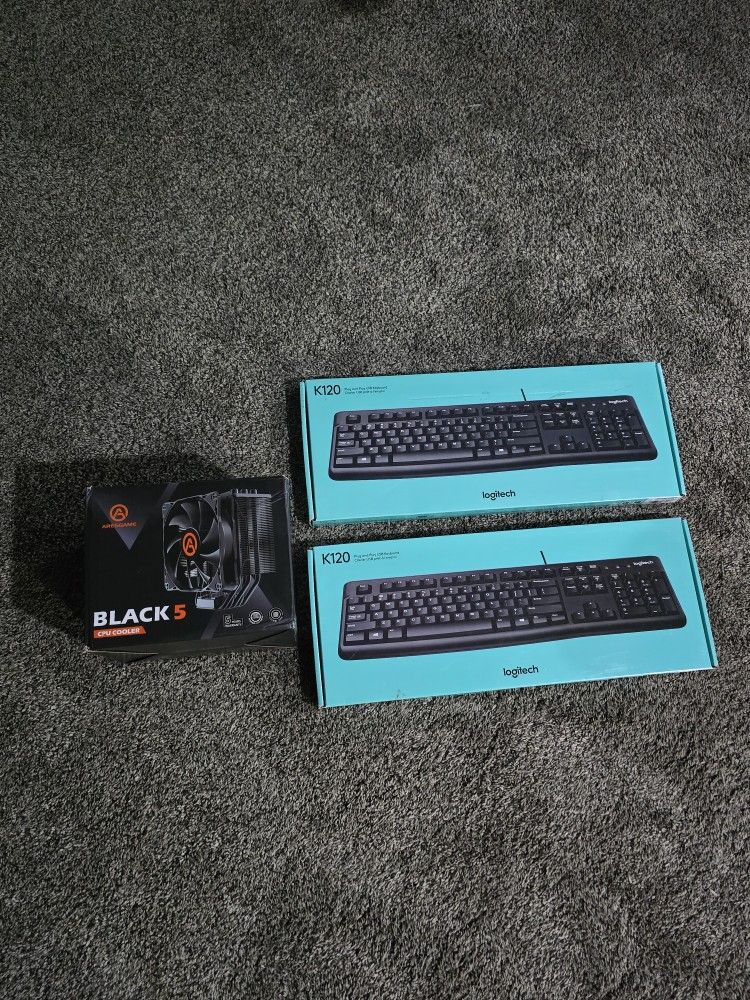 CPU COOLER AND KEYBOARDS