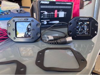 Rigid Industries spot flush mount midnight pair D-Series Pro