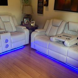 Power Recliner Sofa & Loveseat. 🚚WE DELIVER🚚