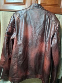 Brown Leather Moto Jacket