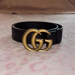 Black Gucci GG Marmont Wide belt Style ‎406831 DJ20T 1000