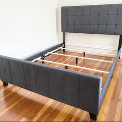 Brand New Dark Gray Bed Frame