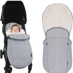 Stroller Sleeping Bag, Detachable Universal Toddler Stroller, Zip Closure, Windproof and Waterproof Stroller Footmuff with