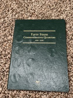 Complete fifty state commemorative of circulated quarter book