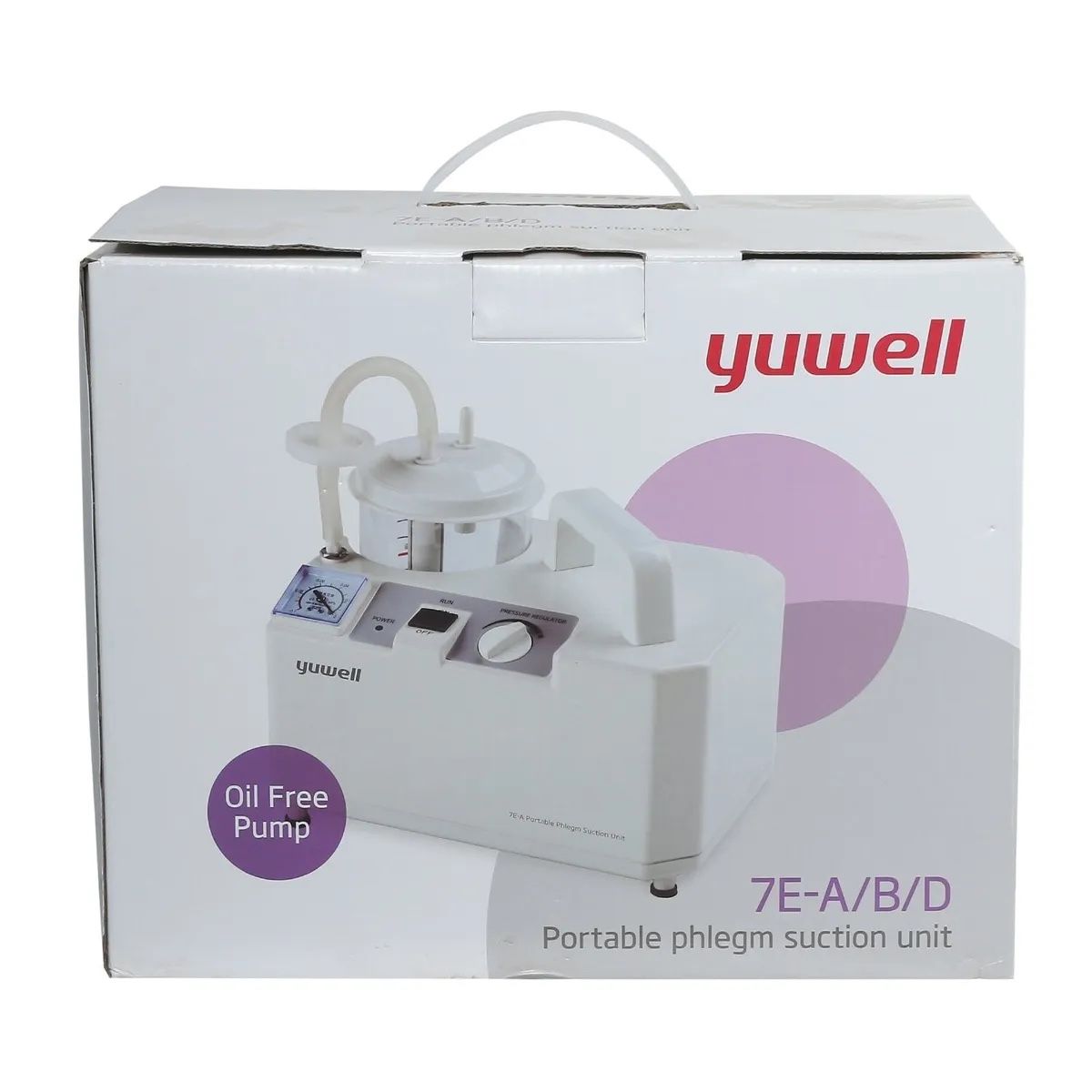 Yuwell 7E A Portable Phlegm Suction Unit (White)