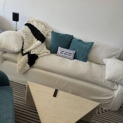 80inch slip cover down couch