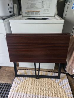 Folding desk with chair