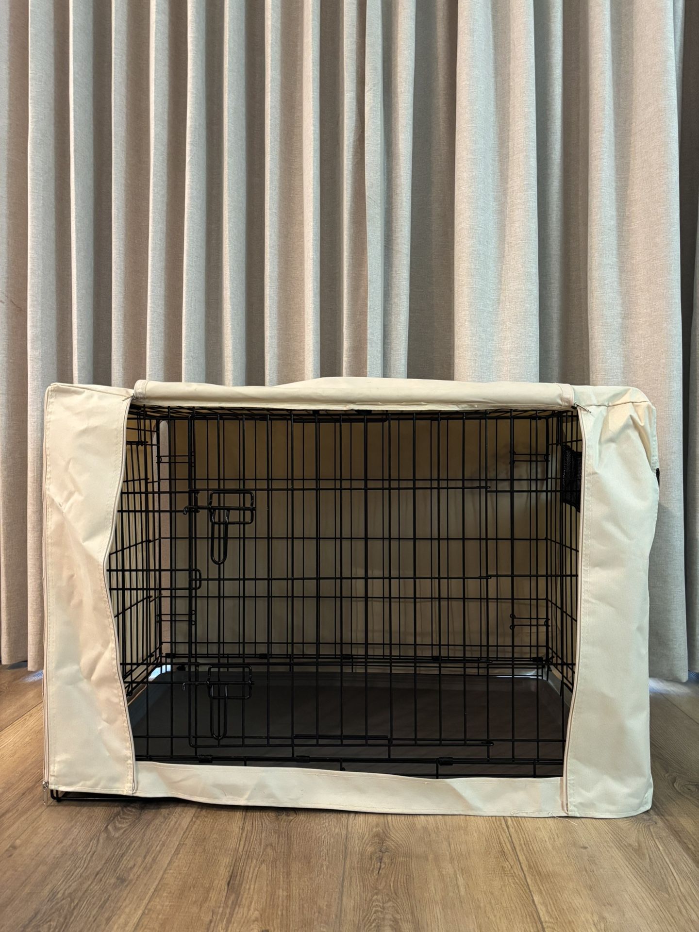 Dog Crate With Cover & Mat