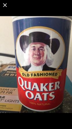 Quaker ceramic cookie jar