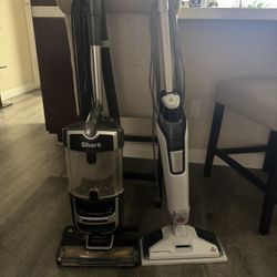 Two Vacuums Bundle – Shark Lift-Away + Bissell PowerFresh Steam Mop