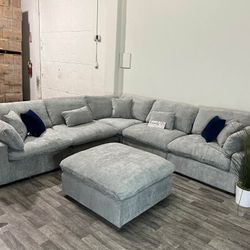 BRAND NEW GREY CLOUD SECTIONAL SAME DAY DELIVERY 