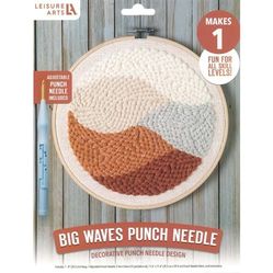 New! Punch Needle Kit, Big Waves